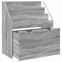 Produktbild för Barnbokhylla Grå Sonoma 60 x 29,5 x 69 cm Konstruerat trä