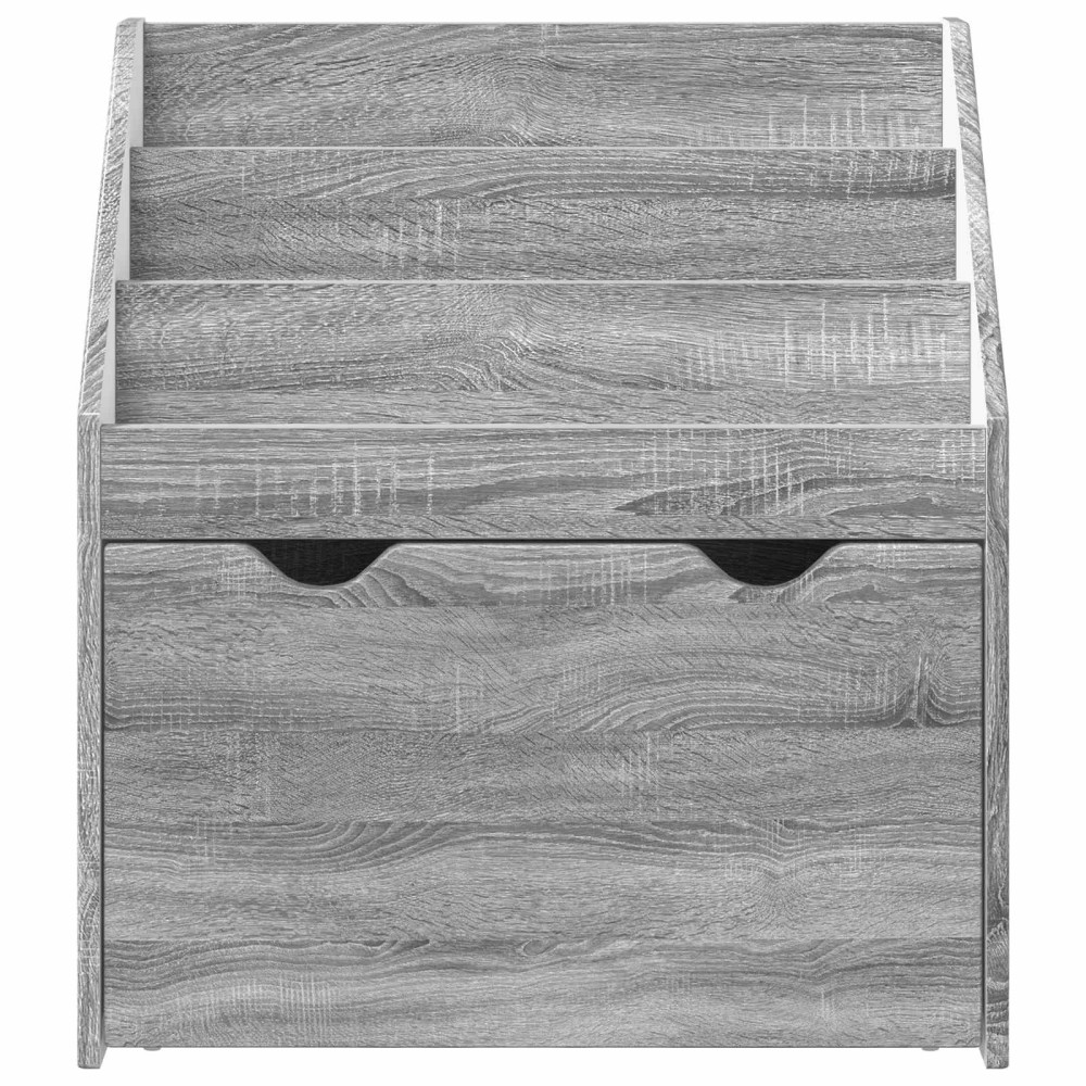 Produktbild för Barnbokhylla Grå Sonoma 60 x 29,5 x 69 cm Konstruerat trä