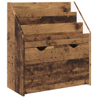 Produktbild för Barnbokhylla Gammalt trä 60 x 29,5 x 69 cm Konstruerat trä