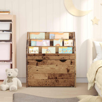 Produktbild för Barnbokhylla Gammalt trä 60 x 29,5 x 69 cm Konstruerat trä