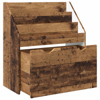 Produktbild för Barnbokhylla Gammalt trä 60 x 29,5 x 69 cm Konstruerat trä