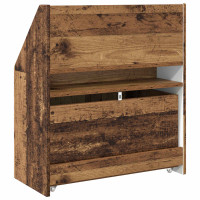Produktbild för Barnbokhylla Gammalt trä 60 x 29,5 x 69 cm Konstruerat trä