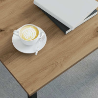 Produktbild för Kaffeebord Artisan Ek 40 x 40 x 36 cm Konstruerat trä