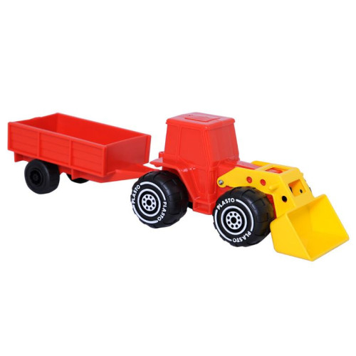 No Brand Traktor med släp PLASTO 33cm