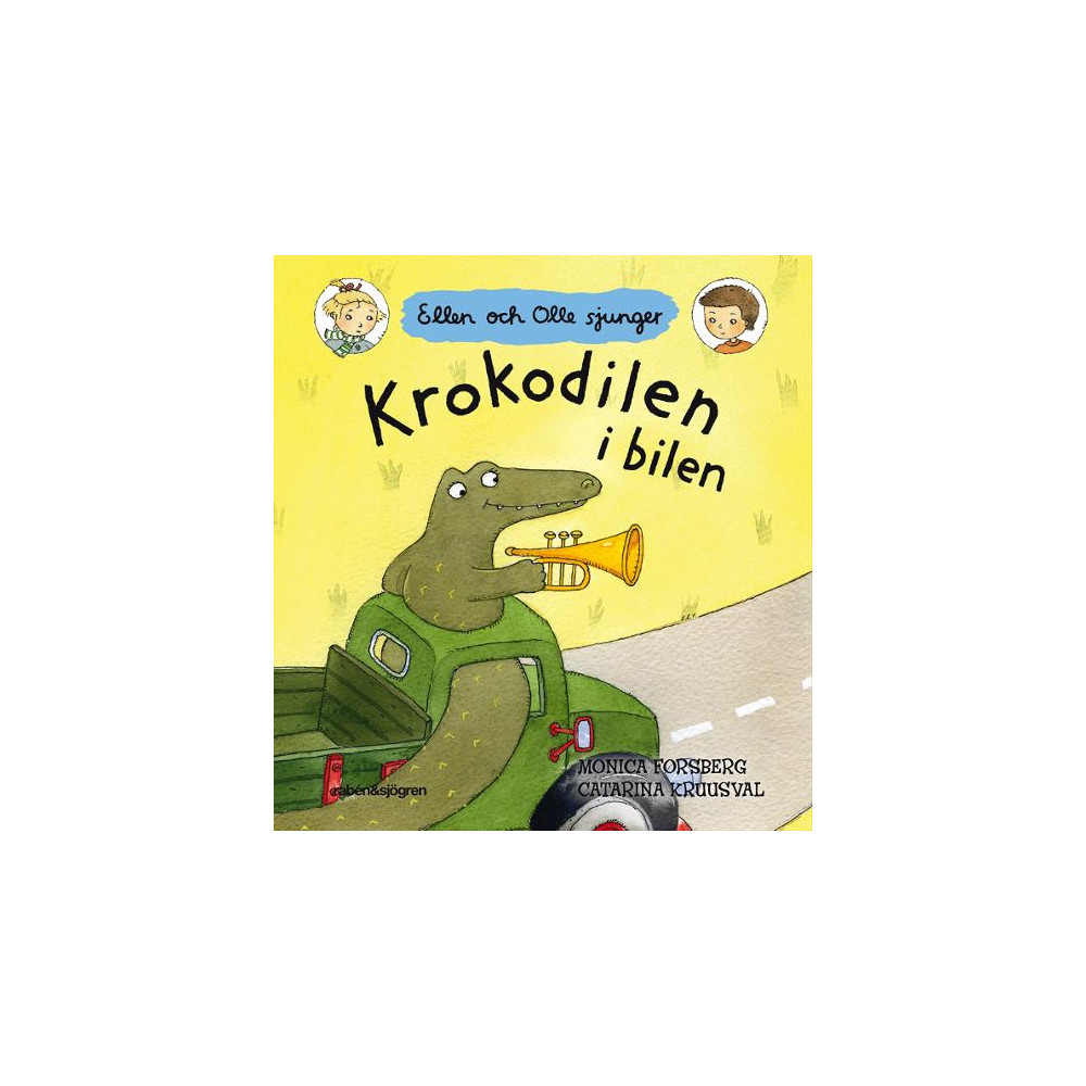 Produktbild för Bok visbok Krokodilen i bilen