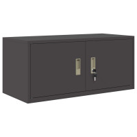 Produktbild för Förvaringsskåp Svart 90 x 40 x 40 cm Stål