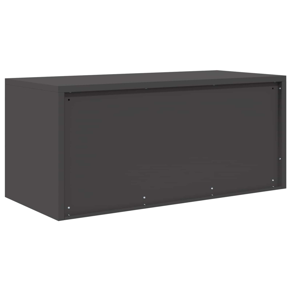 Produktbild för Förvaringsskåp Svart 90 x 40 x 40 cm Stål
