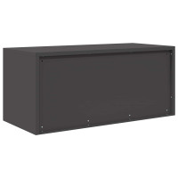 Produktbild för Förvaringsskåp Svart 90 x 40 x 40 cm Stål