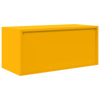 Produktbild för Förvaringsskåp Senapsgul 90 x 40 x 40 cm Stål