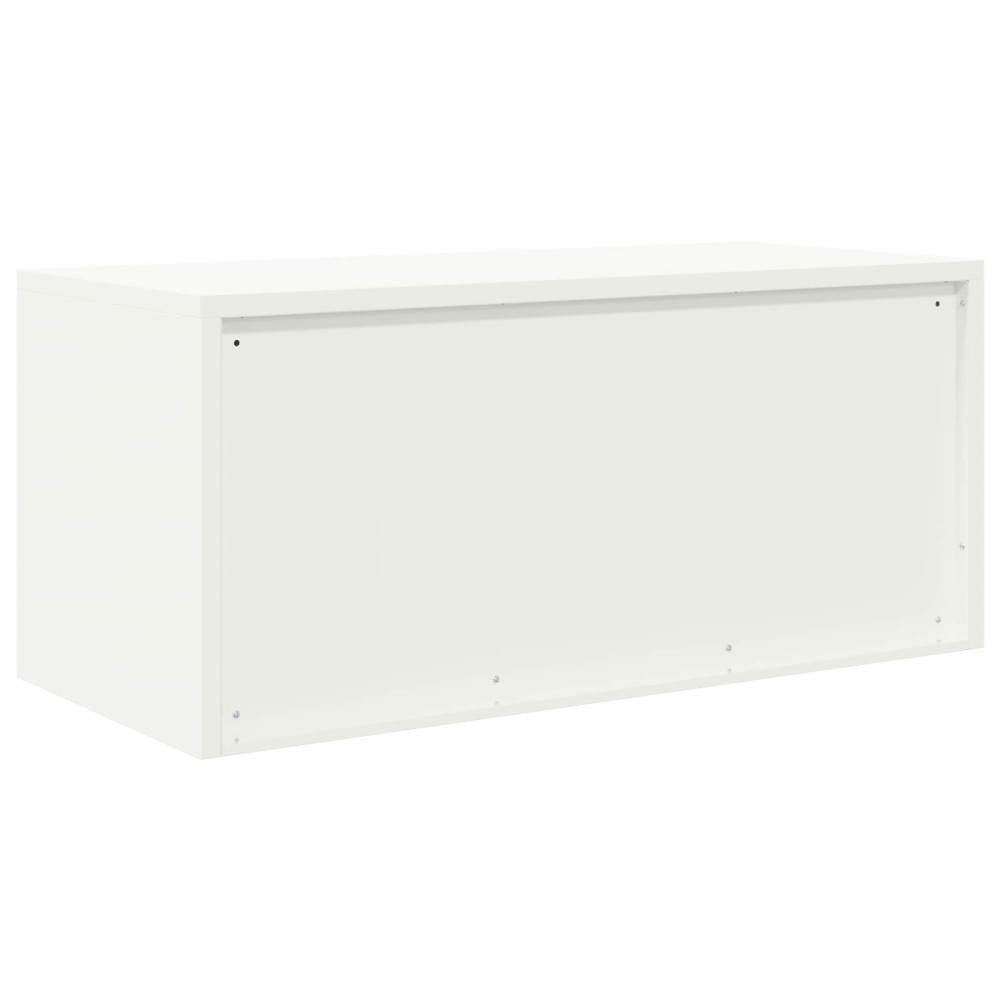 Produktbild för Förvaringsskåp Vit 90 x 40 x 40 cm Stål