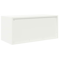 Produktbild för Förvaringsskåp Vit 90 x 40 x 40 cm Stål