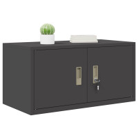 Produktbild för Förvaringsskåp Svart 80 x 40 x 40 cm Stål