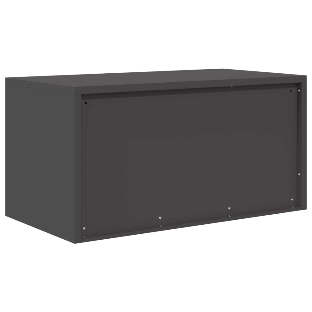 Produktbild för Förvaringsskåp Svart 80 x 40 x 40 cm Stål