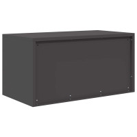 Produktbild för Förvaringsskåp Svart 80 x 40 x 40 cm Stål