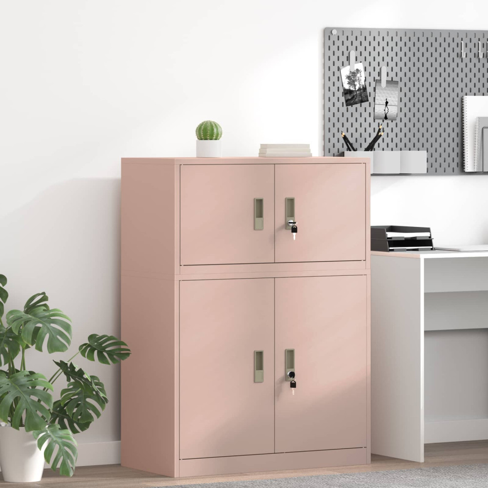 Produktbild för Förvaringsskåp Rosa 80 x 40 x 40 cm Stål