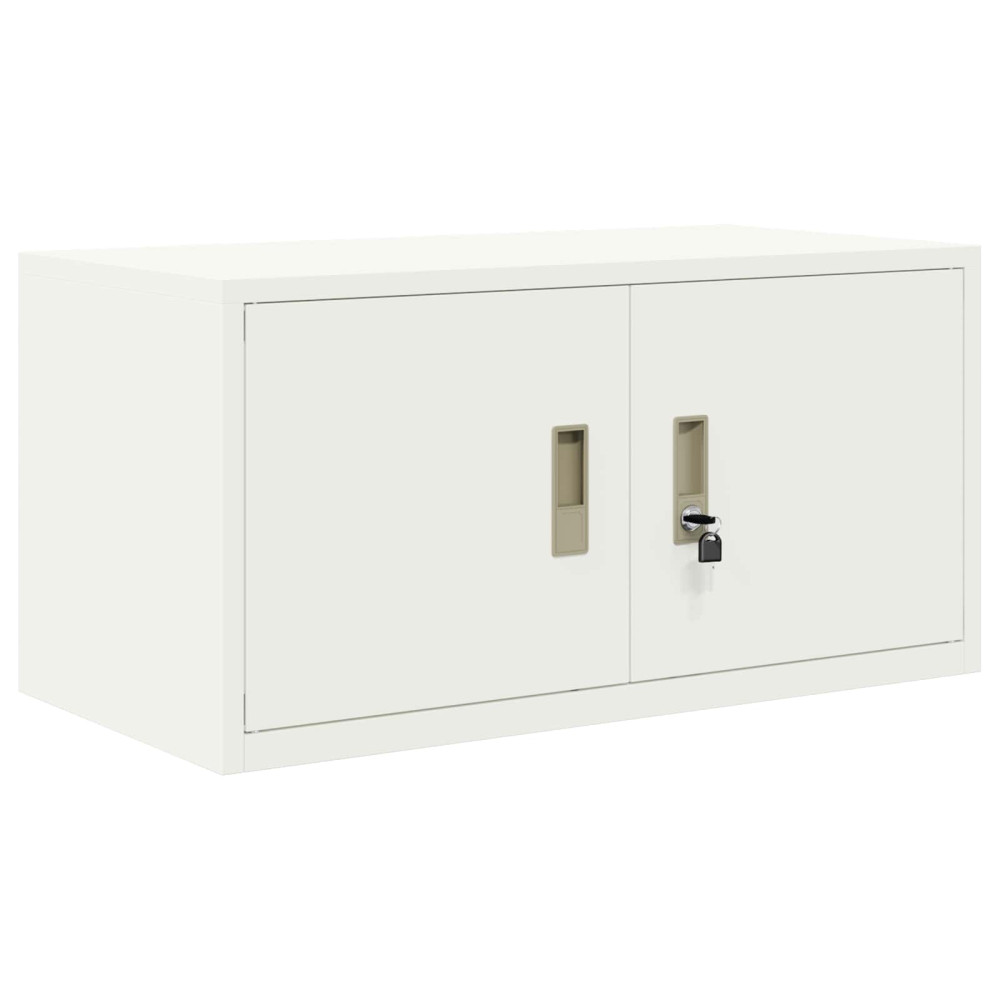 Produktbild för Förvaringsskåp Vit 80 x 40 x 40 cm Stål