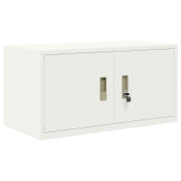 Produktbild för Förvaringsskåp Vit 80 x 40 x 40 cm Stål