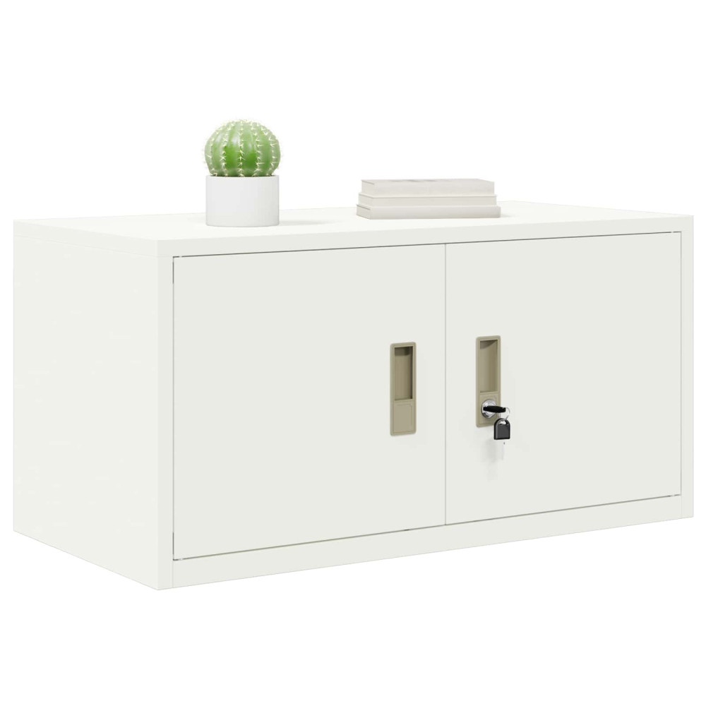 Produktbild för Förvaringsskåp Vit 80 x 40 x 40 cm Stål