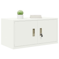 Produktbild för Förvaringsskåp Vit 80 x 40 x 40 cm Stål