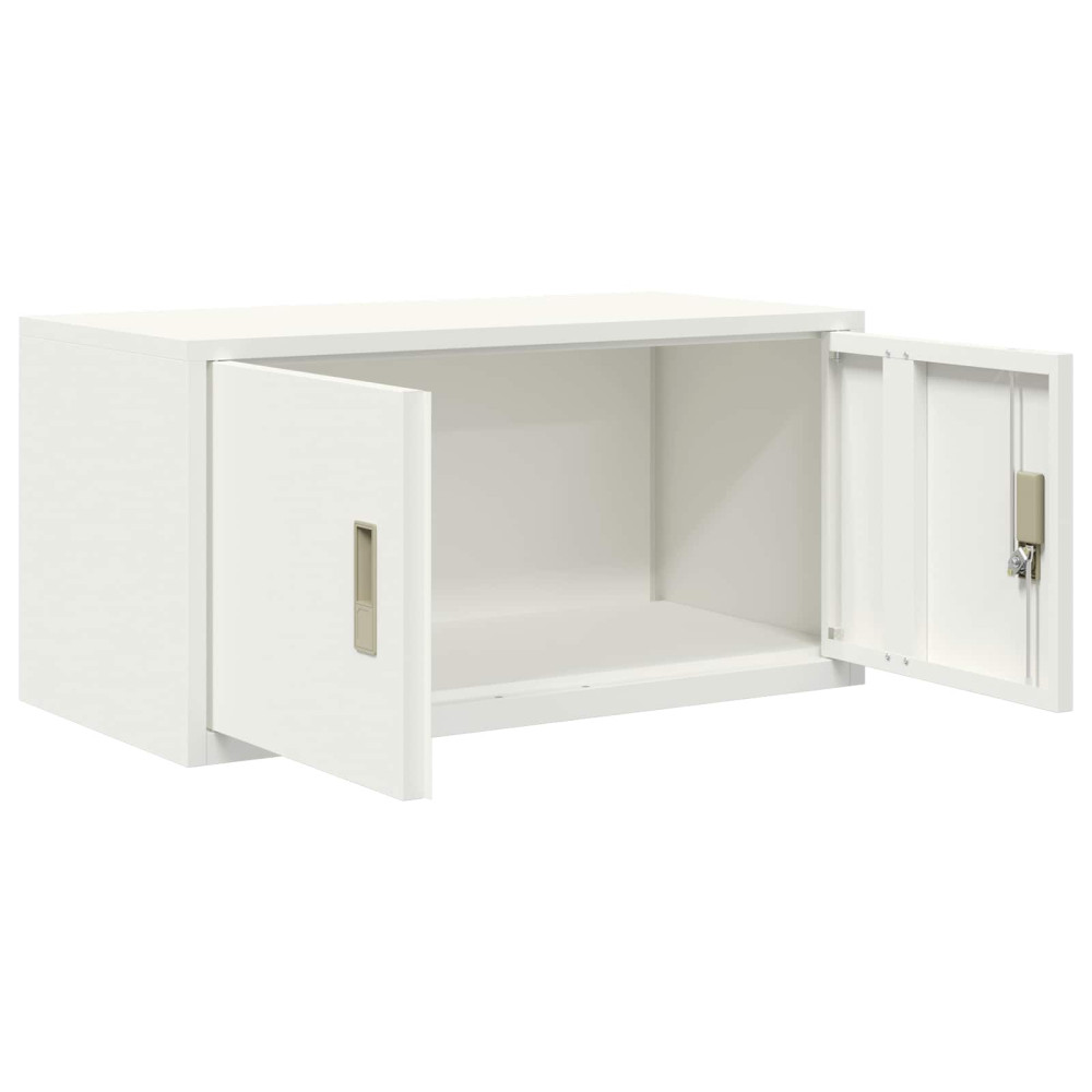 Produktbild för Förvaringsskåp Vit 80 x 40 x 40 cm Stål