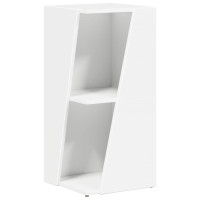 Produktbild för Sidobrett Vit 33 x 32 x 70,5 cm Konstruerat trä