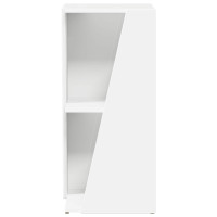 Produktbild för Sidobrett Vit 33 x 32 x 70,5 cm Konstruerat trä