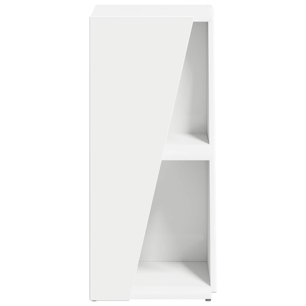 Produktbild för Sidobrett Vit 33 x 32 x 70,5 cm Konstruerat trä