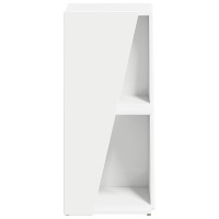 Produktbild för Sidobrett Vit 33 x 32 x 70,5 cm Konstruerat trä
