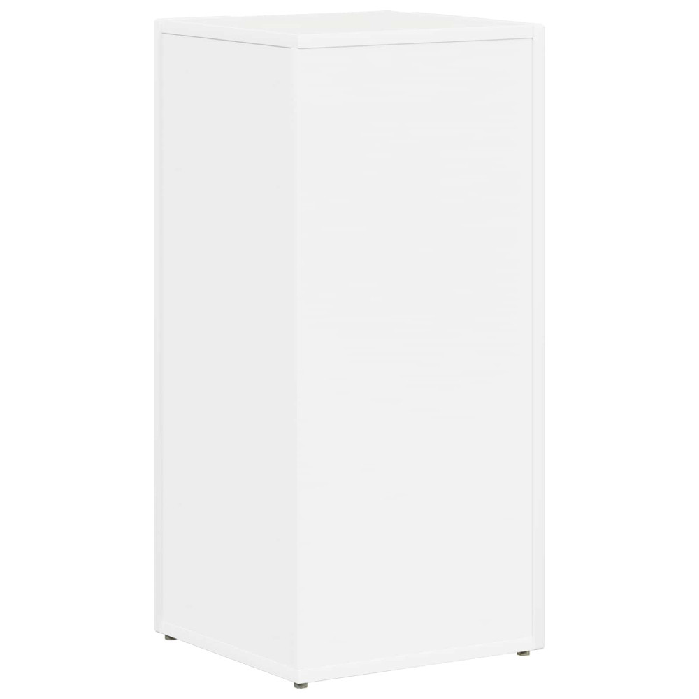 Produktbild för Sidobrett Vit 33 x 32 x 70,5 cm Konstruerat trä