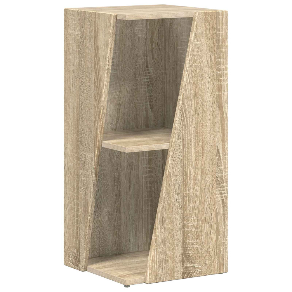 Produktbild för Sidobrett Sonoma-ek 33 x 32 x 70,5 cm Konstruerat trä