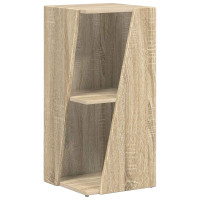 Produktbild för Sidobrett Sonoma-ek 33 x 32 x 70,5 cm Konstruerat trä