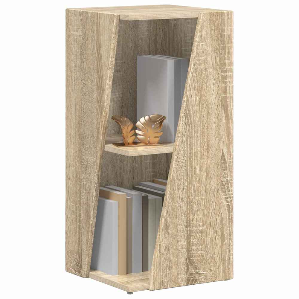 Produktbild för Sidobrett Sonoma-ek 33 x 32 x 70,5 cm Konstruerat trä