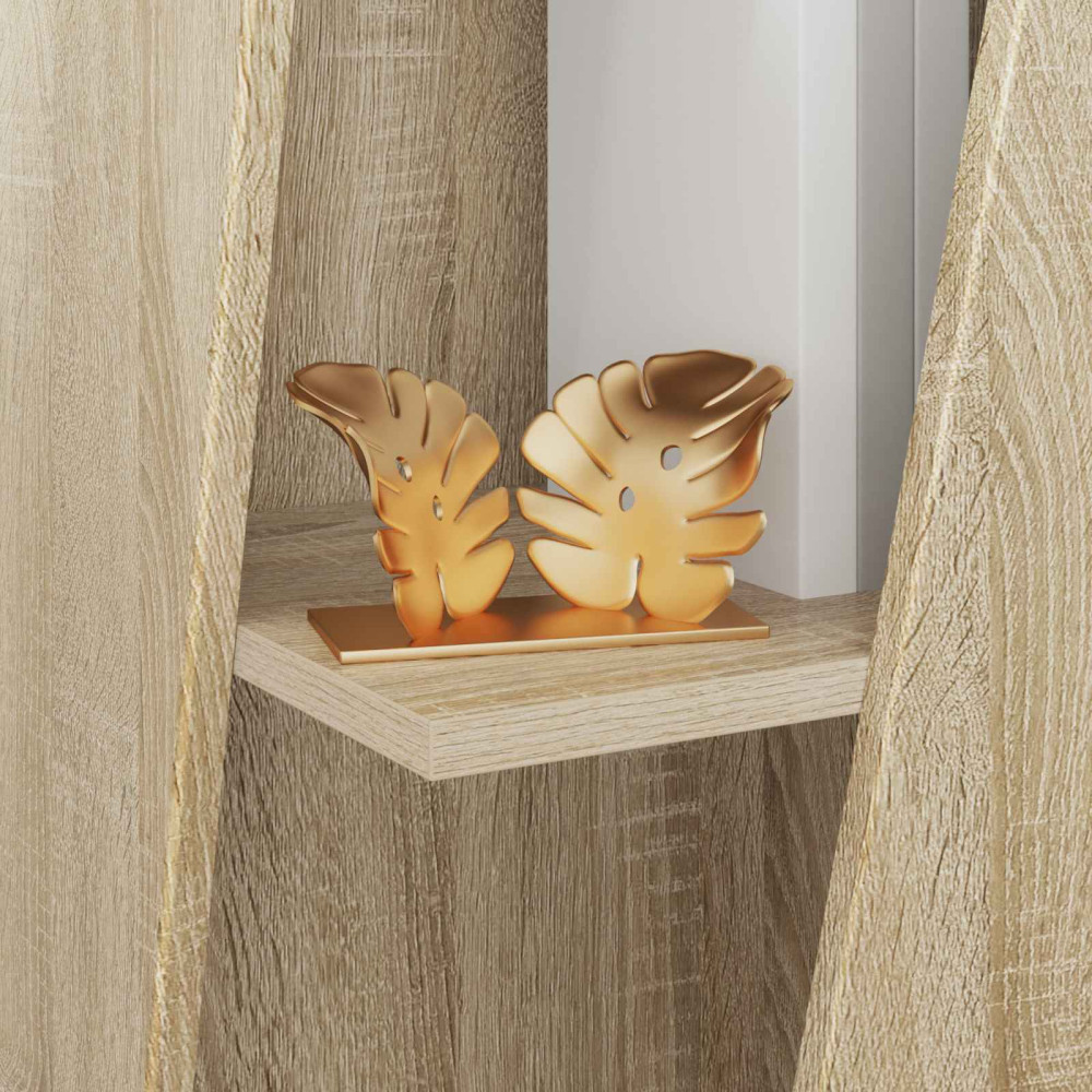 Produktbild för Sidobrett Sonoma-ek 33 x 32 x 70,5 cm Konstruerat trä