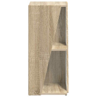 Produktbild för Sidobrett Sonoma-ek 33 x 32 x 70,5 cm Konstruerat trä