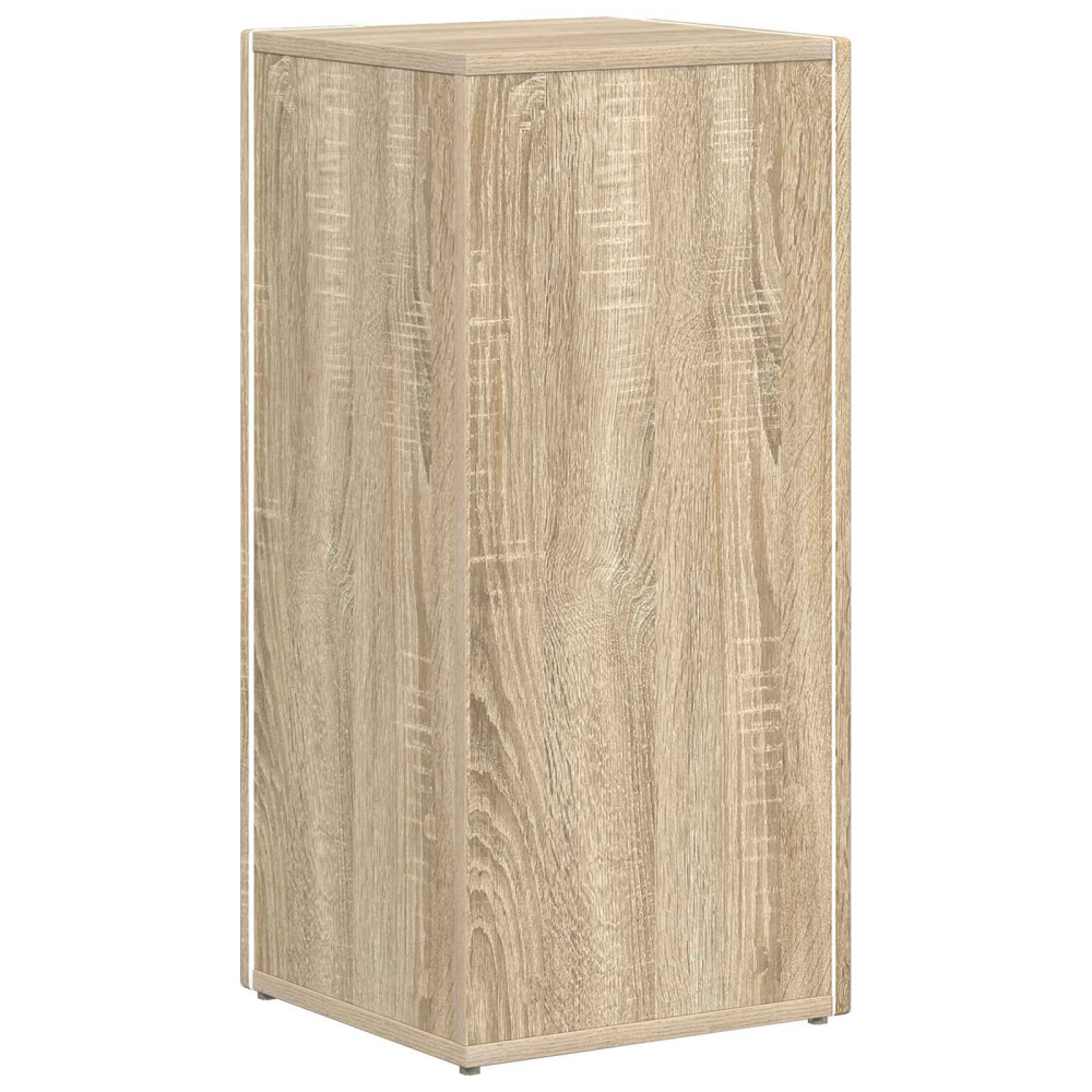 Produktbild för Sidobrett Sonoma-ek 33 x 32 x 70,5 cm Konstruerat trä