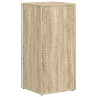 Produktbild för Sidobrett Sonoma-ek 33 x 32 x 70,5 cm Konstruerat trä