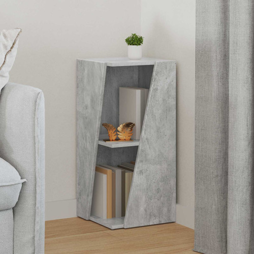 vidaXL Sidobrett Betonggrå 33 x 32 x 70,5 cm Konstruerat trä