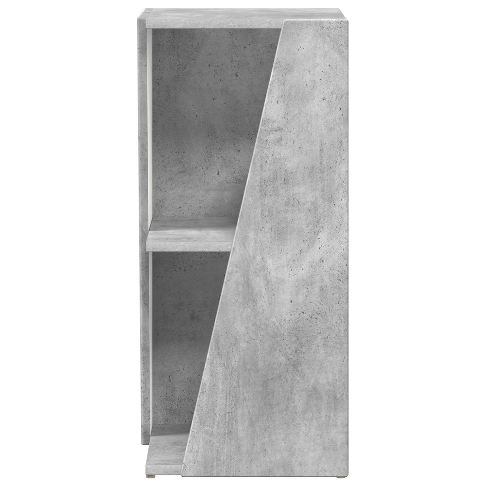 Produktbild för Sidobrett Betonggrå 33 x 32 x 70,5 cm Konstruerat trä