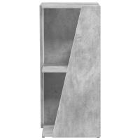 Produktbild för Sidobrett Betonggrå 33 x 32 x 70,5 cm Konstruerat trä