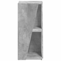 Produktbild för Sidobrett Betonggrå 33 x 32 x 70,5 cm Konstruerat trä