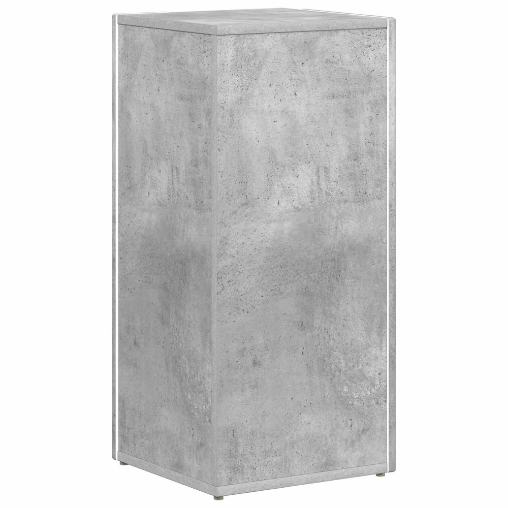 Produktbild för Sidobrett Betonggrå 33 x 32 x 70,5 cm Konstruerat trä