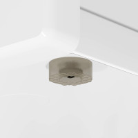 Produktbild för Sidobrett Högblanka vita 33 x 32 x 70,5 cm Konstruerat trä