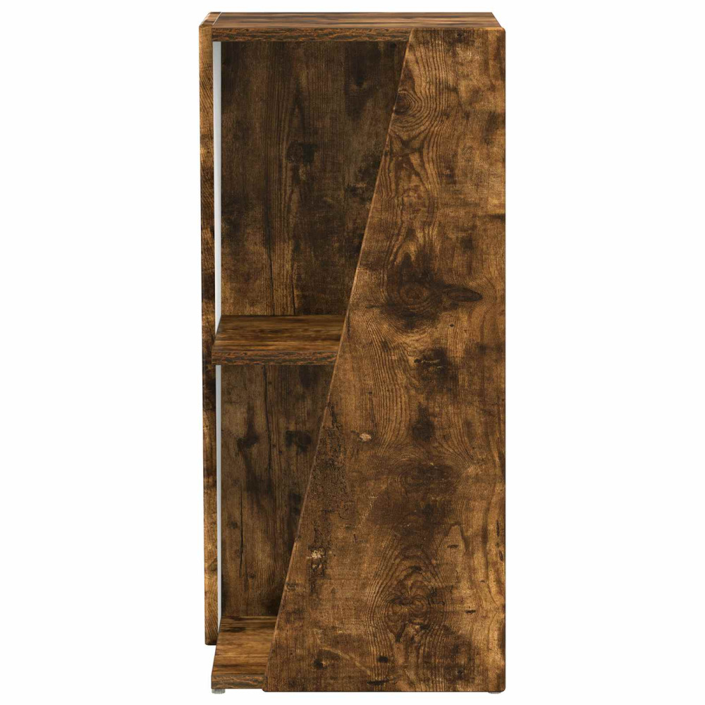 Produktbild för Sidobrett Rökt ek 33 x 32 x 70,5 cm Konstruerat trä