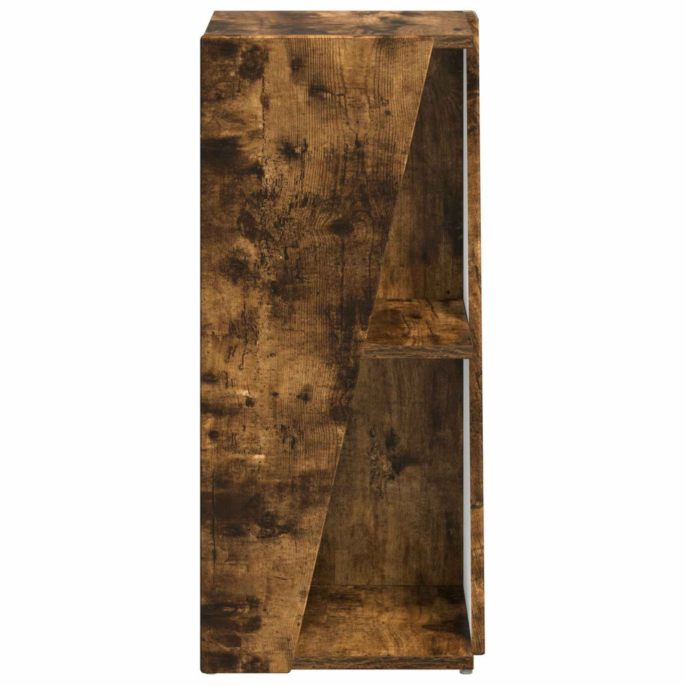 Produktbild för Sidobrett Rökt ek 33 x 32 x 70,5 cm Konstruerat trä