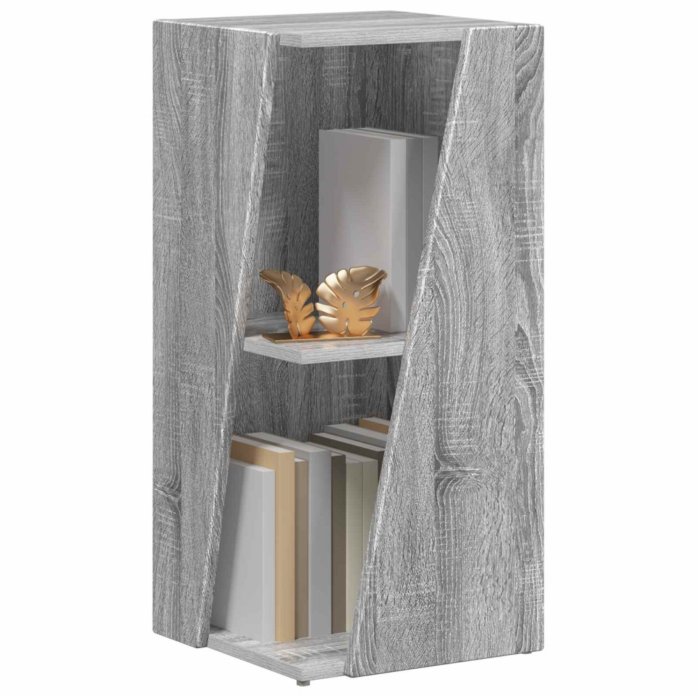Produktbild för Sidobrett Grå Sonoma 33 x 32 x 70,5 cm Konstruerat trä