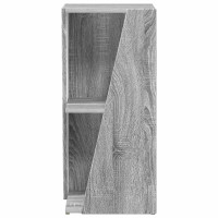Produktbild för Sidobrett Grå Sonoma 33 x 32 x 70,5 cm Konstruerat trä