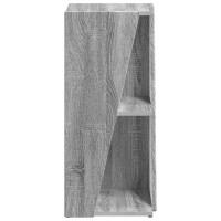 Produktbild för Sidobrett Grå Sonoma 33 x 32 x 70,5 cm Konstruerat trä