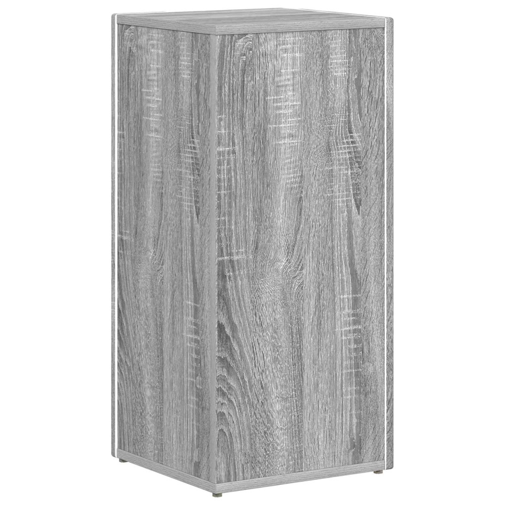 Produktbild för Sidobrett Grå Sonoma 33 x 32 x 70,5 cm Konstruerat trä