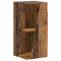 Produktbild för Sidobrett Gammalt trä 33 x 32 x 70,5 cm Konstruerat trä