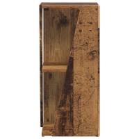 Produktbild för Sidobrett Gammalt trä 33 x 32 x 70,5 cm Konstruerat trä